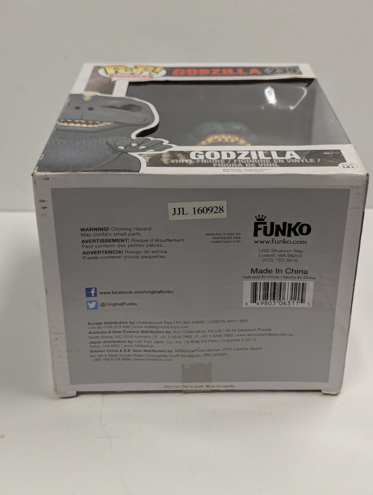 Funko Pop! Vinyl 6 in: Godzilla - Godzilla (6 inch) #239