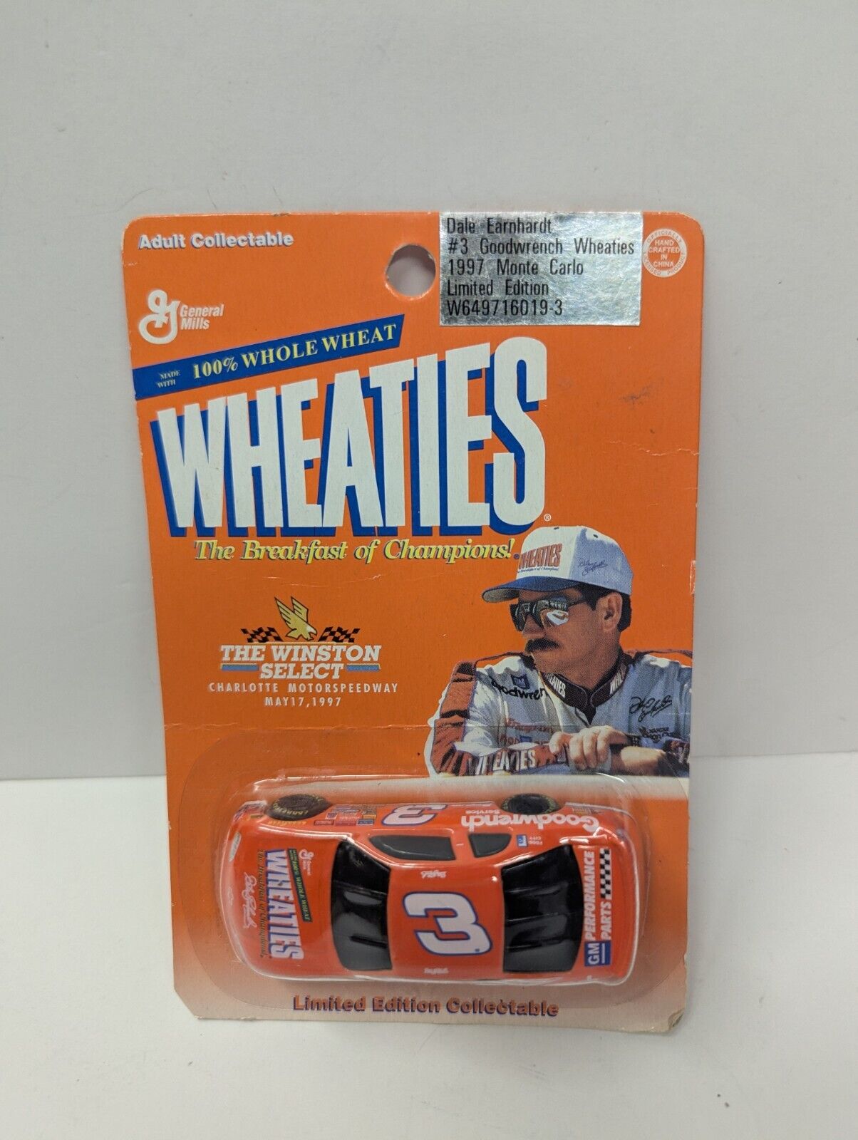 Dale Earnhardt #3 Goodwrench Wheaties 1997 Monte Carlo 1/64 Limited Edition 