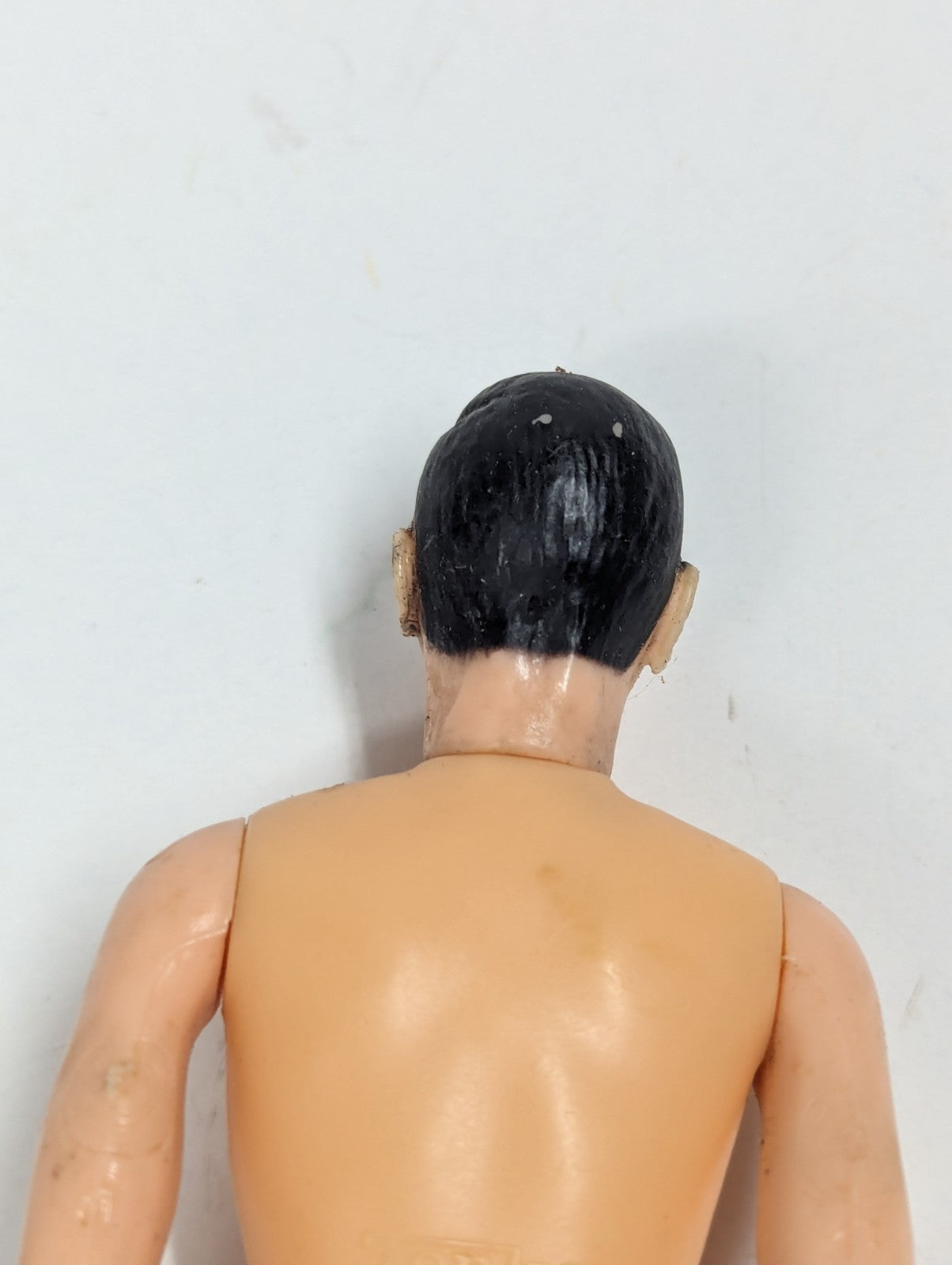 Vintage 1970's Tonka Man Action Figure Black Shoes Black Hair  6"