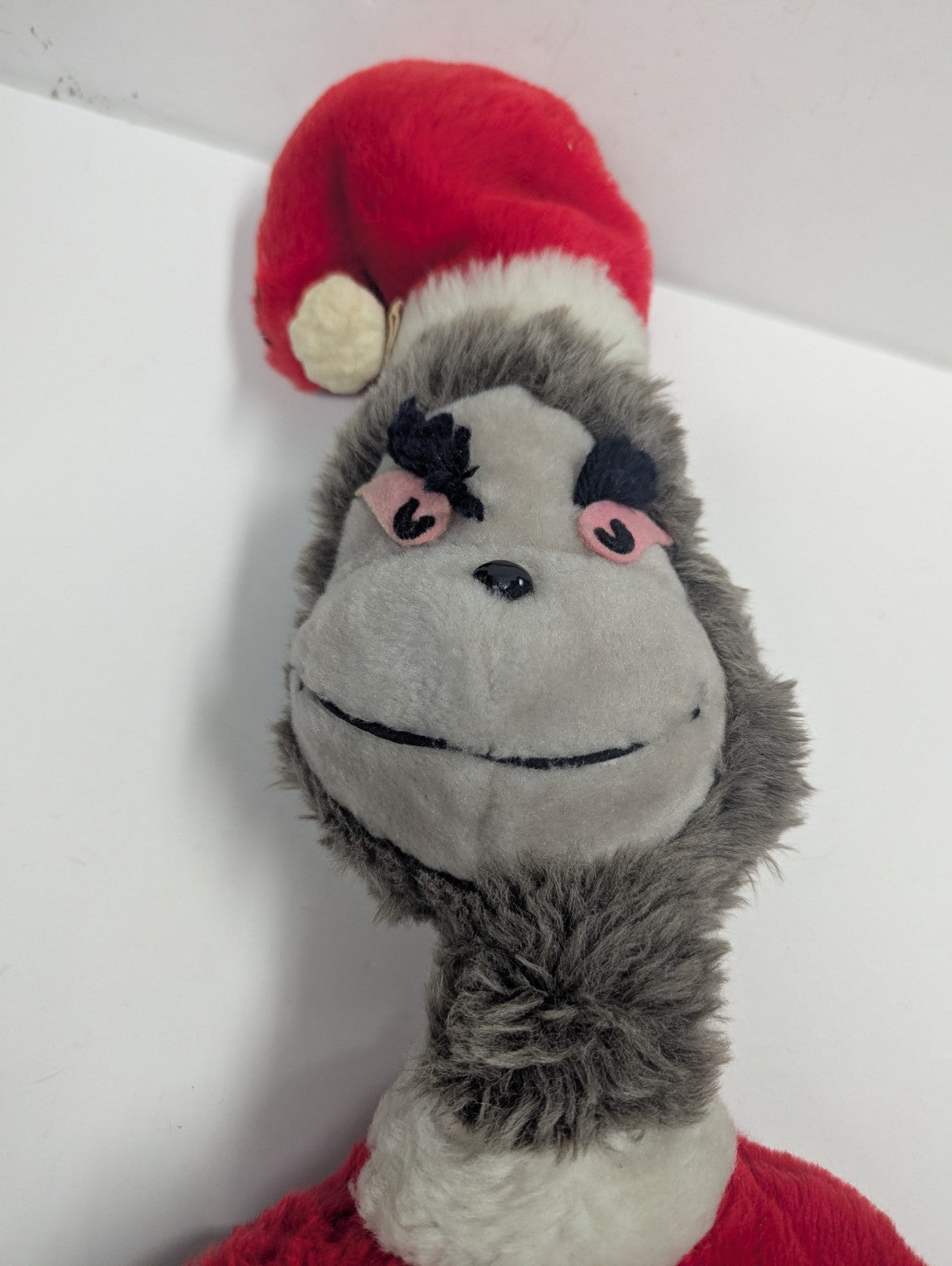 Vintage 1979 Dr. Seuss Grinch Plush Eden Toys Two Faces Christmas 36" 
