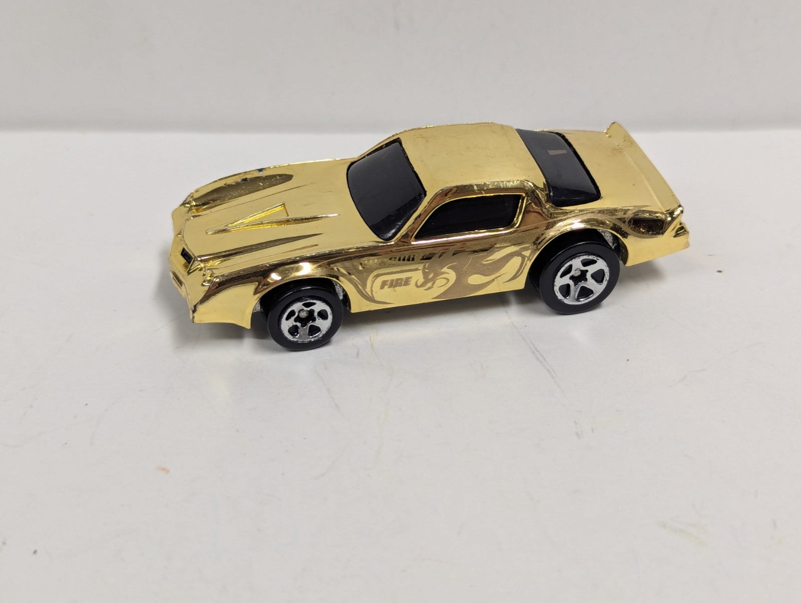 Vintage 1982 Hot Wheels Gold Chrome Dragon Fire Chevrolet Chevy Camaro Z28