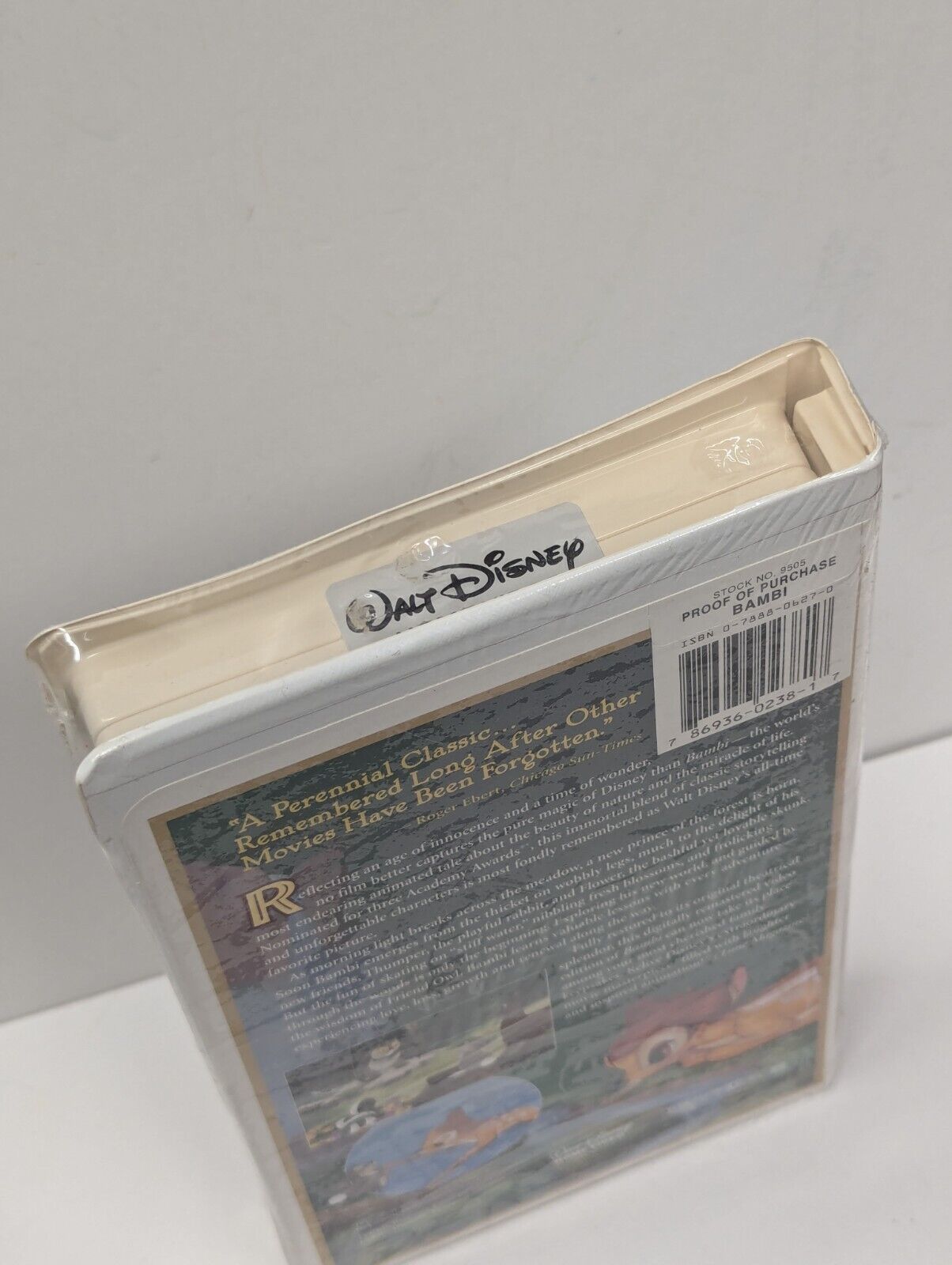 Bambi: 55th Anniversary Walt Disney's Masterpiece (VHS, Limited Edition) SEALED