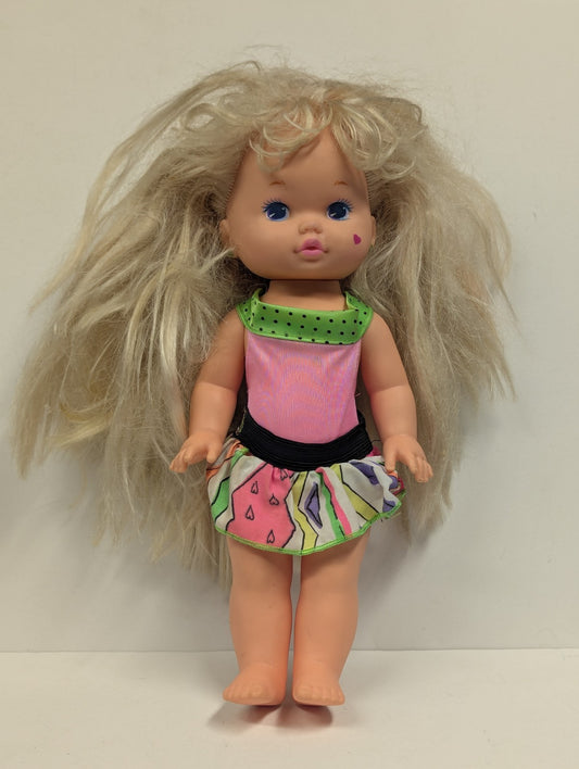 Vintage 1988 Lil Miss Magic Hair 1988 Mattel Color Streak Hair Dressed In Outfit