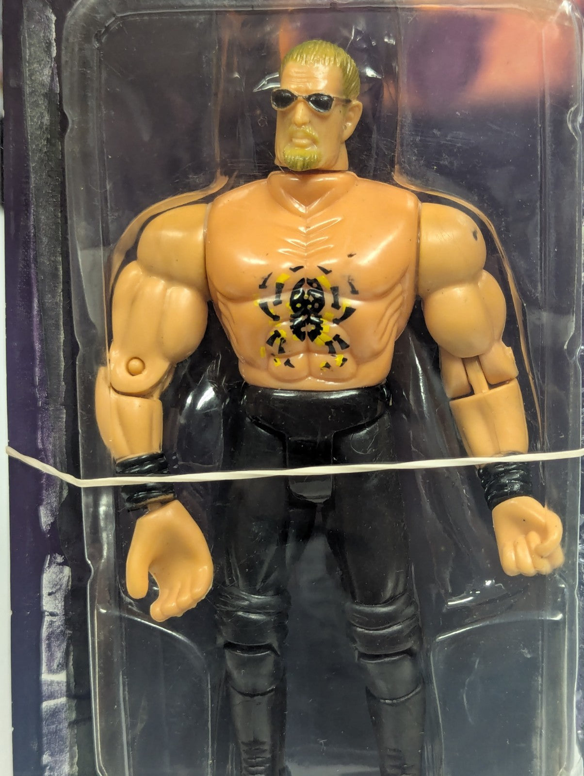 Dude Love WWE WWF Action Figure Dollar General Bootleg Wrestler Spider Tattoo