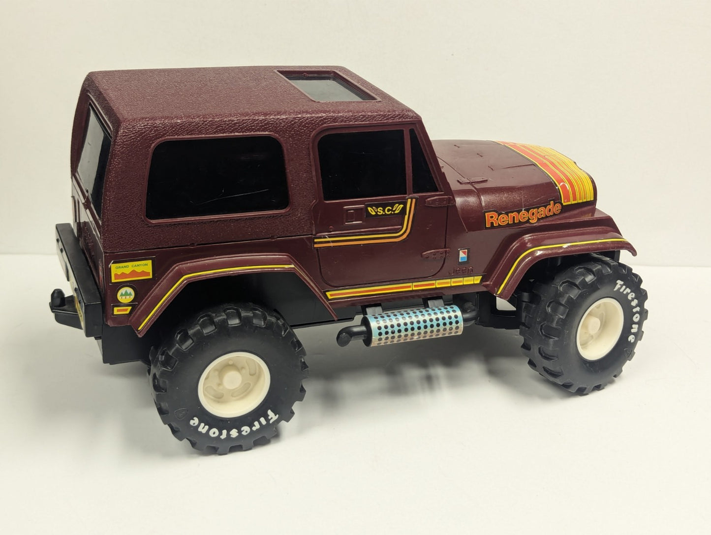 Vintage 1984 Fisher Price Jeep Renegade Speed Commander No Remote Untested