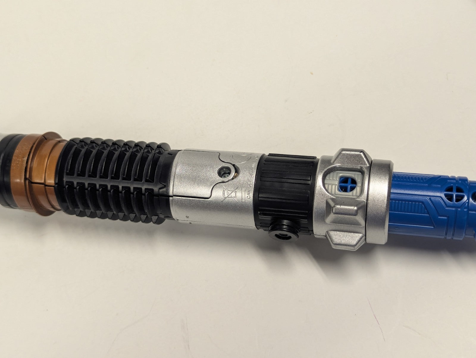 2015 Star Wars Electronic Lightsaber Blue Obi-wan Kenobi Blade Builders Hasbro