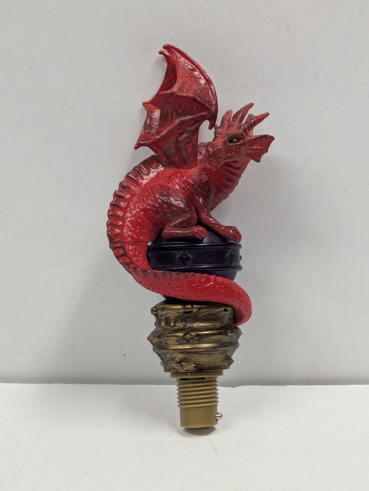 Great Wolf Lodge MagicQuest Magiquest Red Dragon Wyvern Wings Topper Wand