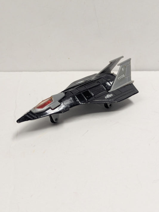 Vintage 1987 Diecast, Metal Tootsie Toy Stealth Fighter 5.75" Plane