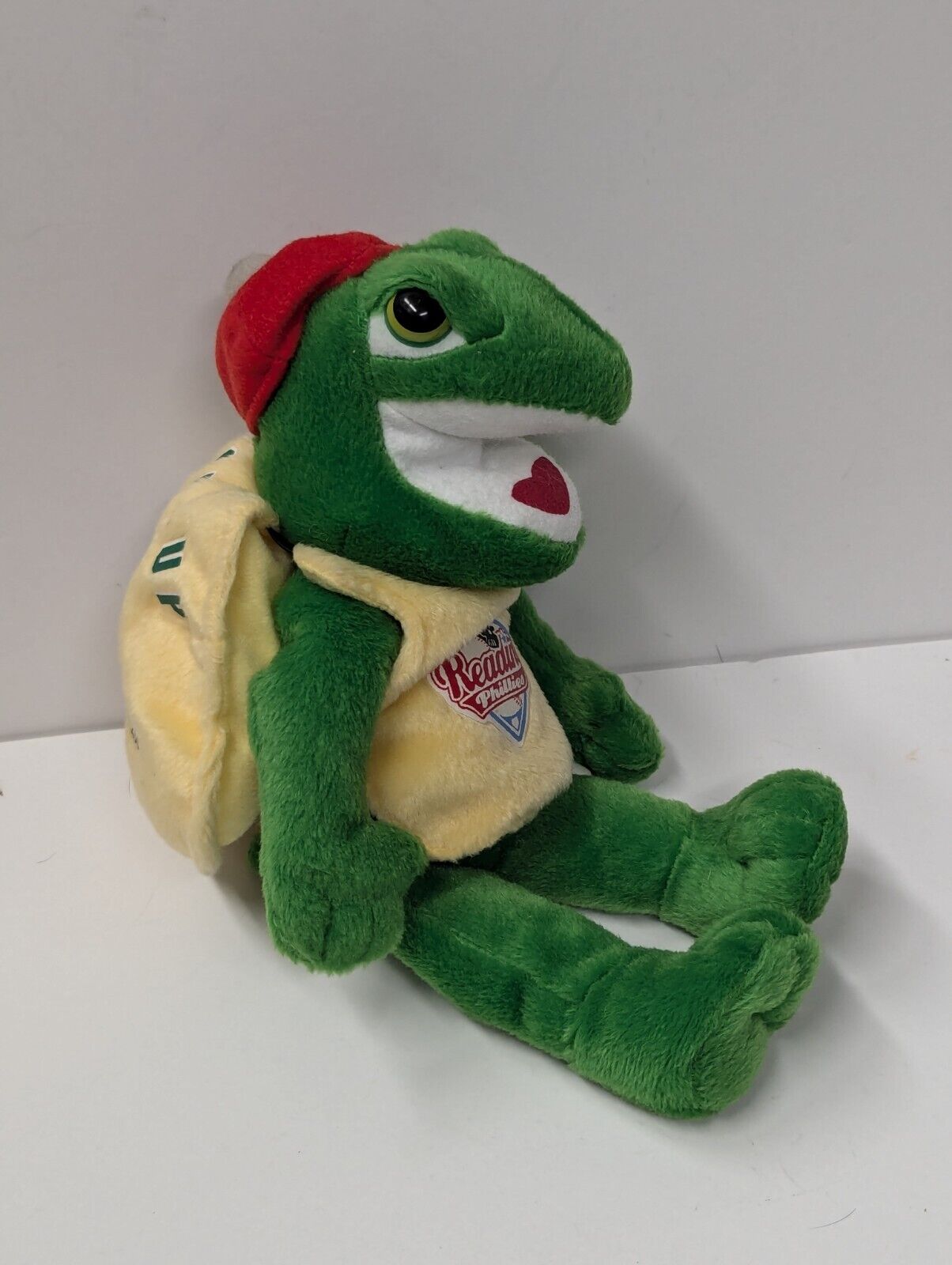 2001 Reading Phillies Baseball CHANGE UP TURTLE MASCOT 9" Bean Bag Plush