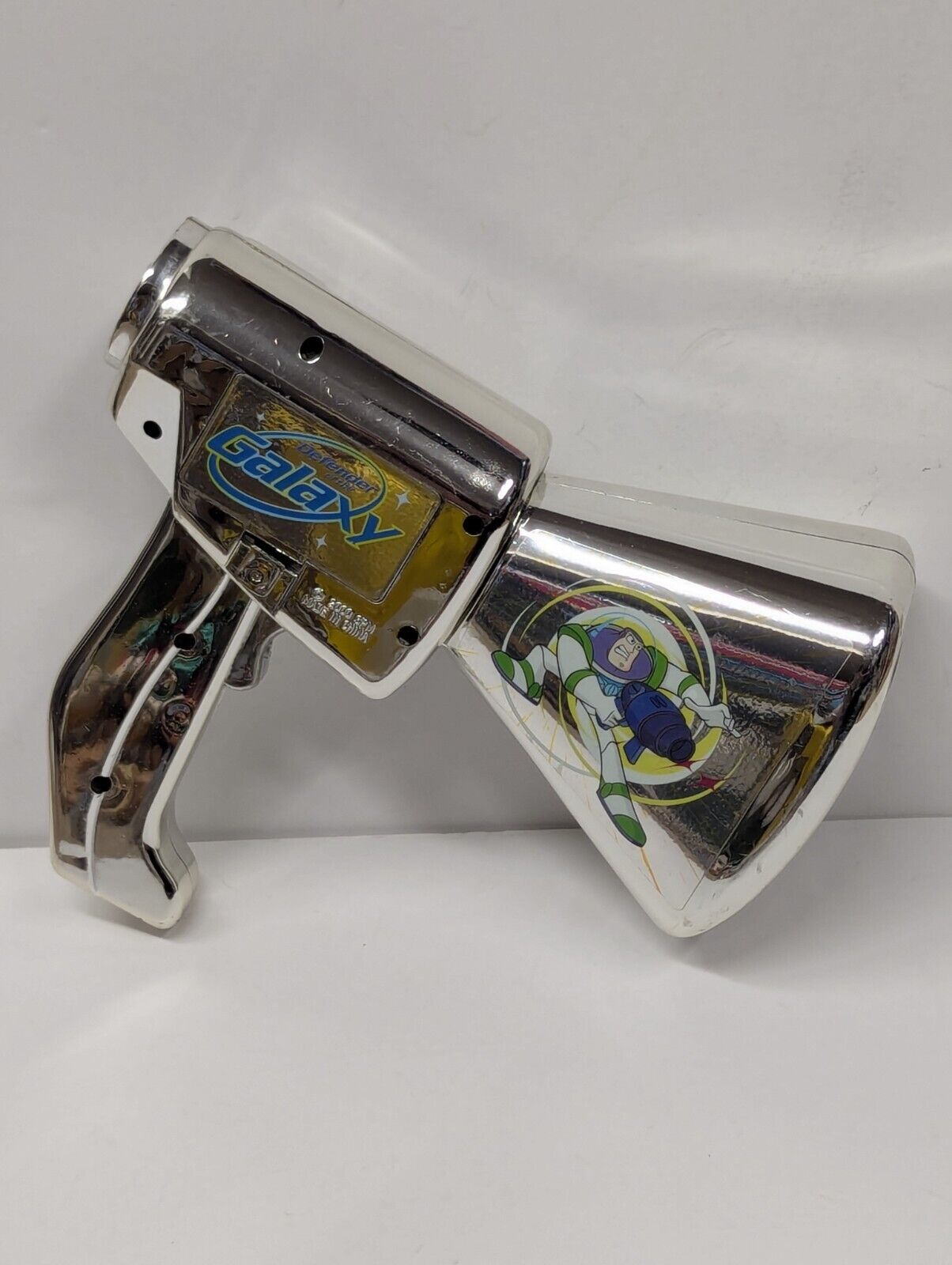 Disney 2000 Toy Story Buzz Lightyear Defender of the Galaxy Voice Changer Chrome