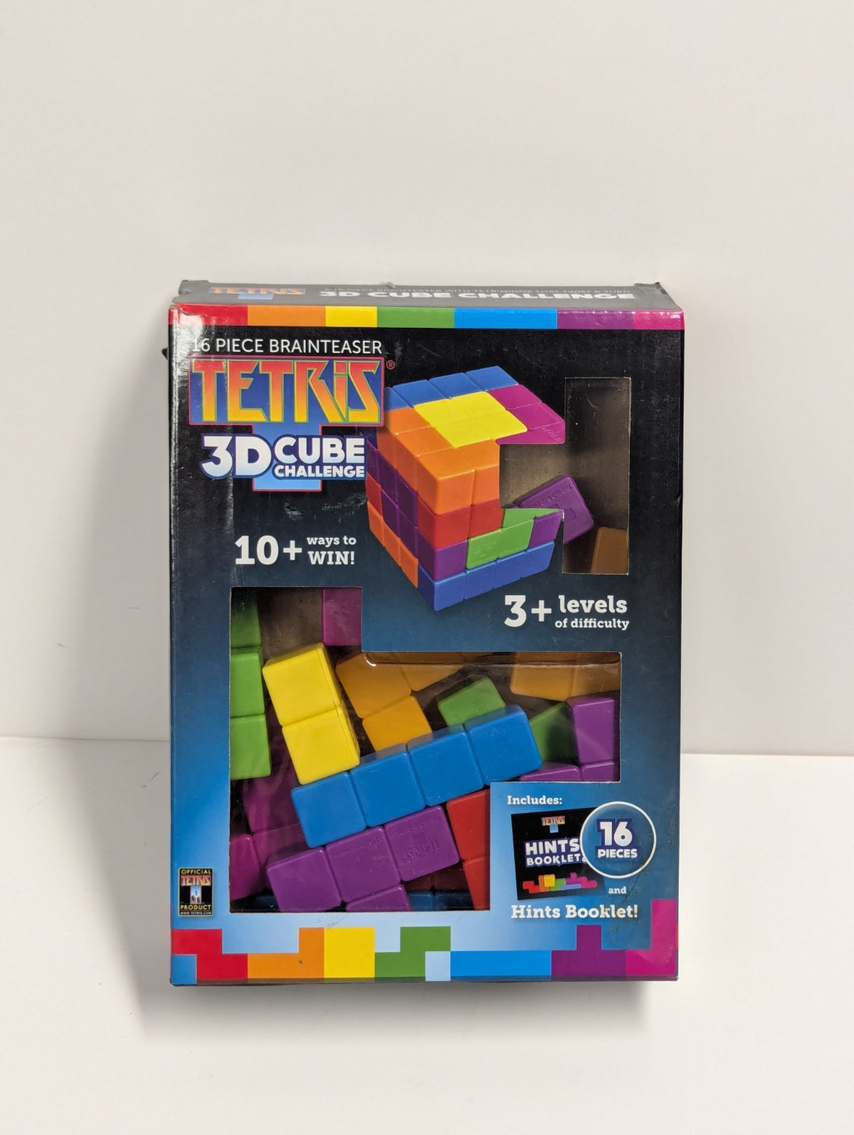 Masterpieces Tetris 16 Piece 3d Cube Logic Puzzle Game Brainteaser in Box