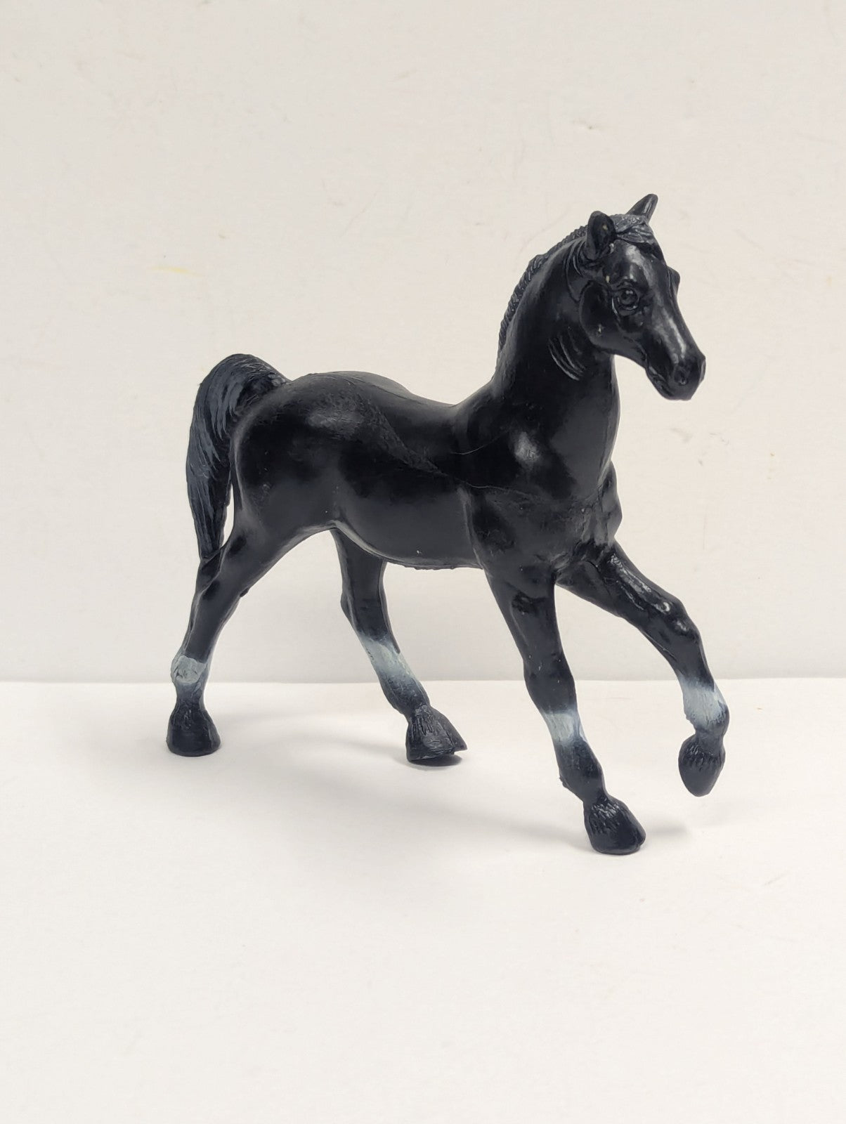 Vintage 1975 Imperial Toy 5” Black  Horse Plastic Figure
