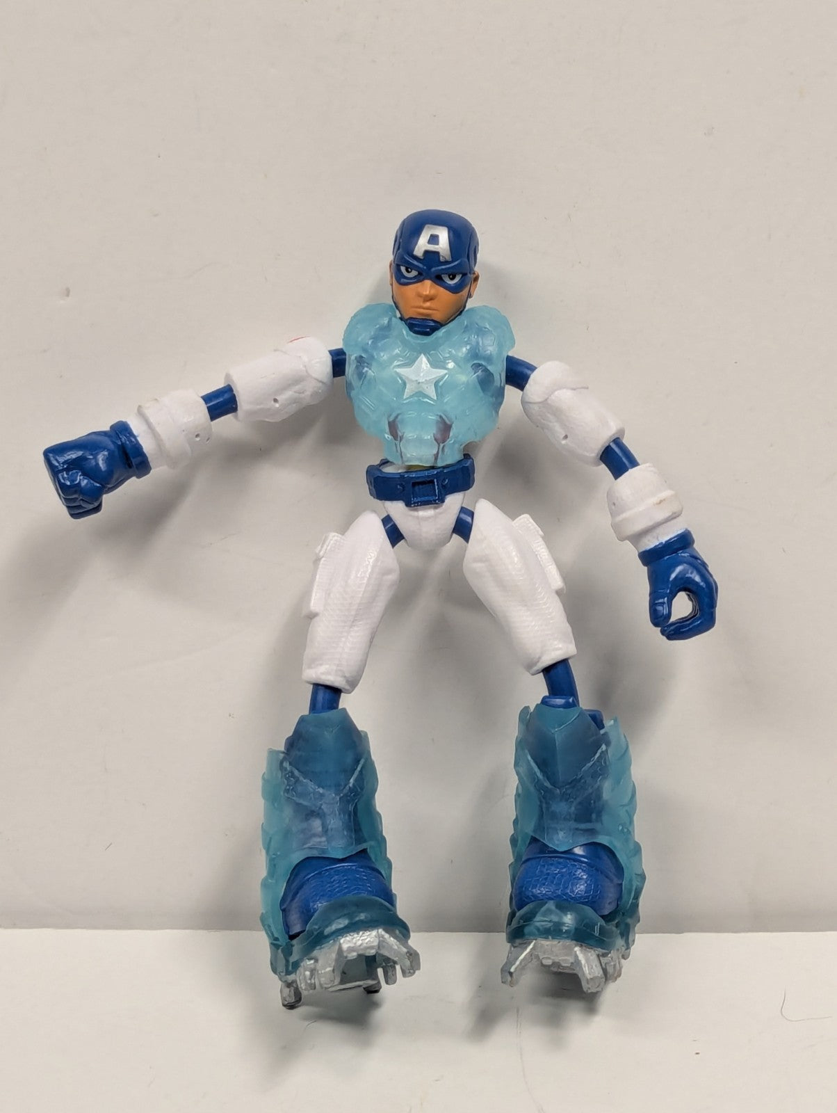 Marvel Avengers 6 inch CAPTAIN AMERICA Bendy Bend and Flex Ice Mission