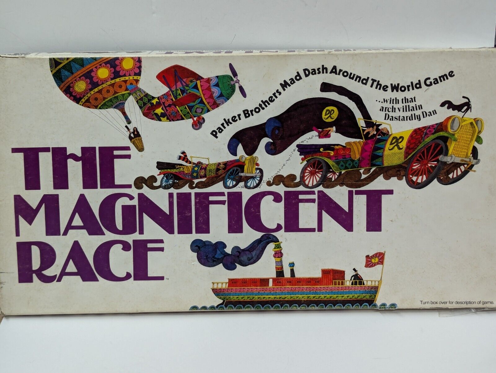 Vintage The Magnificent Race Family Board Game Parker Brothers 1975 Complete