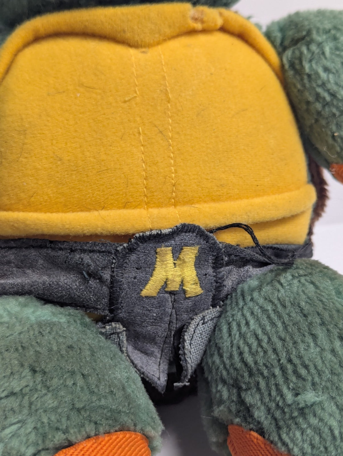 Vintage Teenage Mutant Ninja Turtle Michelangelo Plush 14” Huggable Turtle