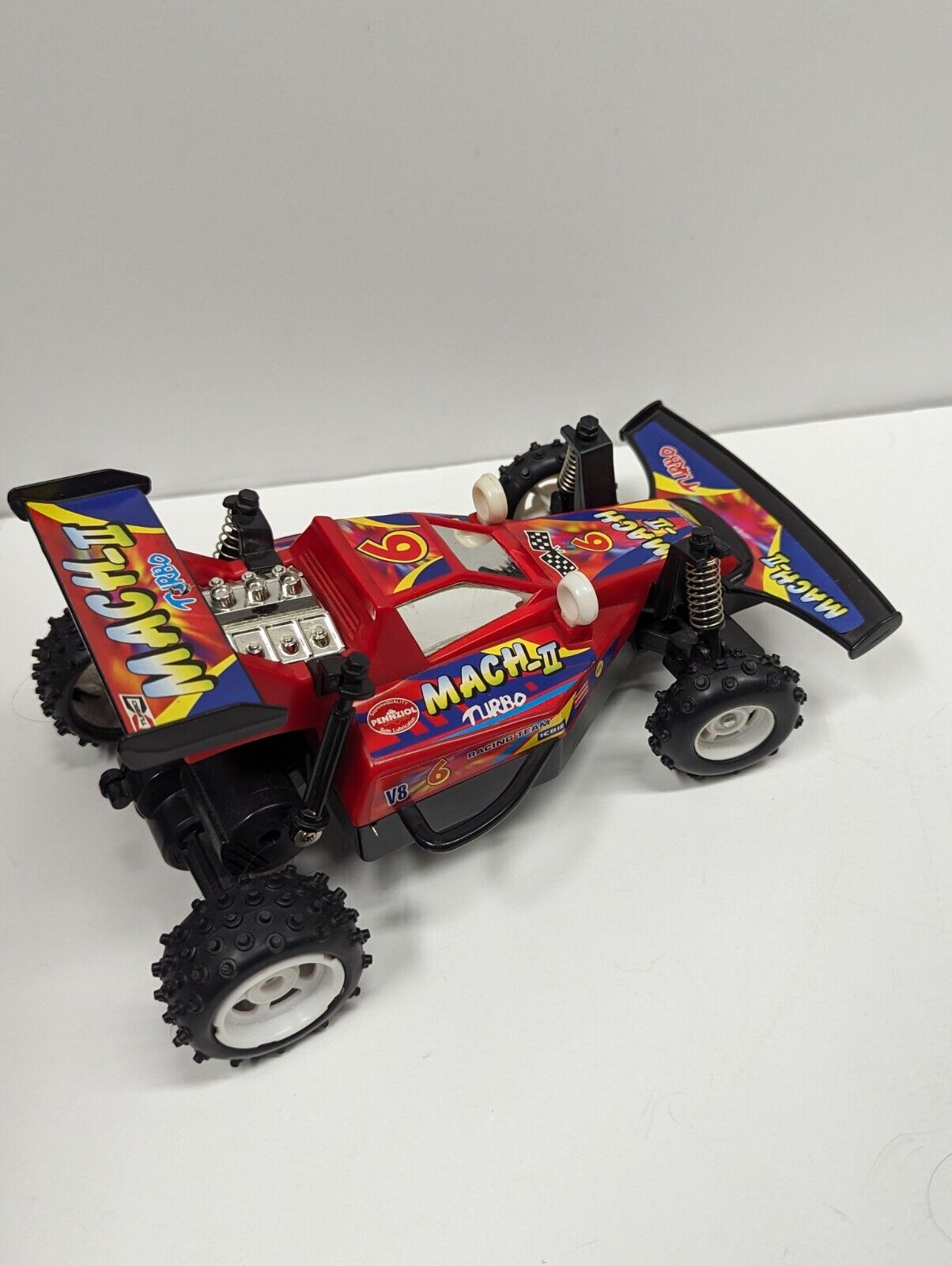 Vintage Hip Chong Rc Buggy Car 27 Mhz Mach 2 Turbo Challenger No Remote