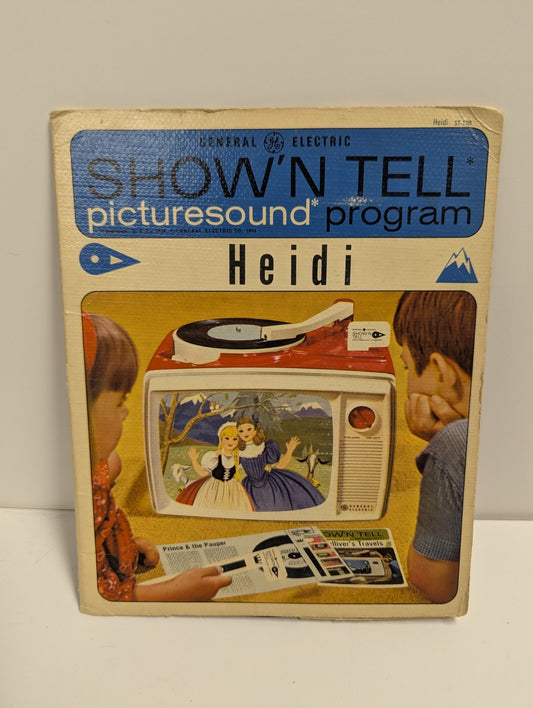 1964 Heidi Show N Tell Picturesound Program Record & Photo Slide