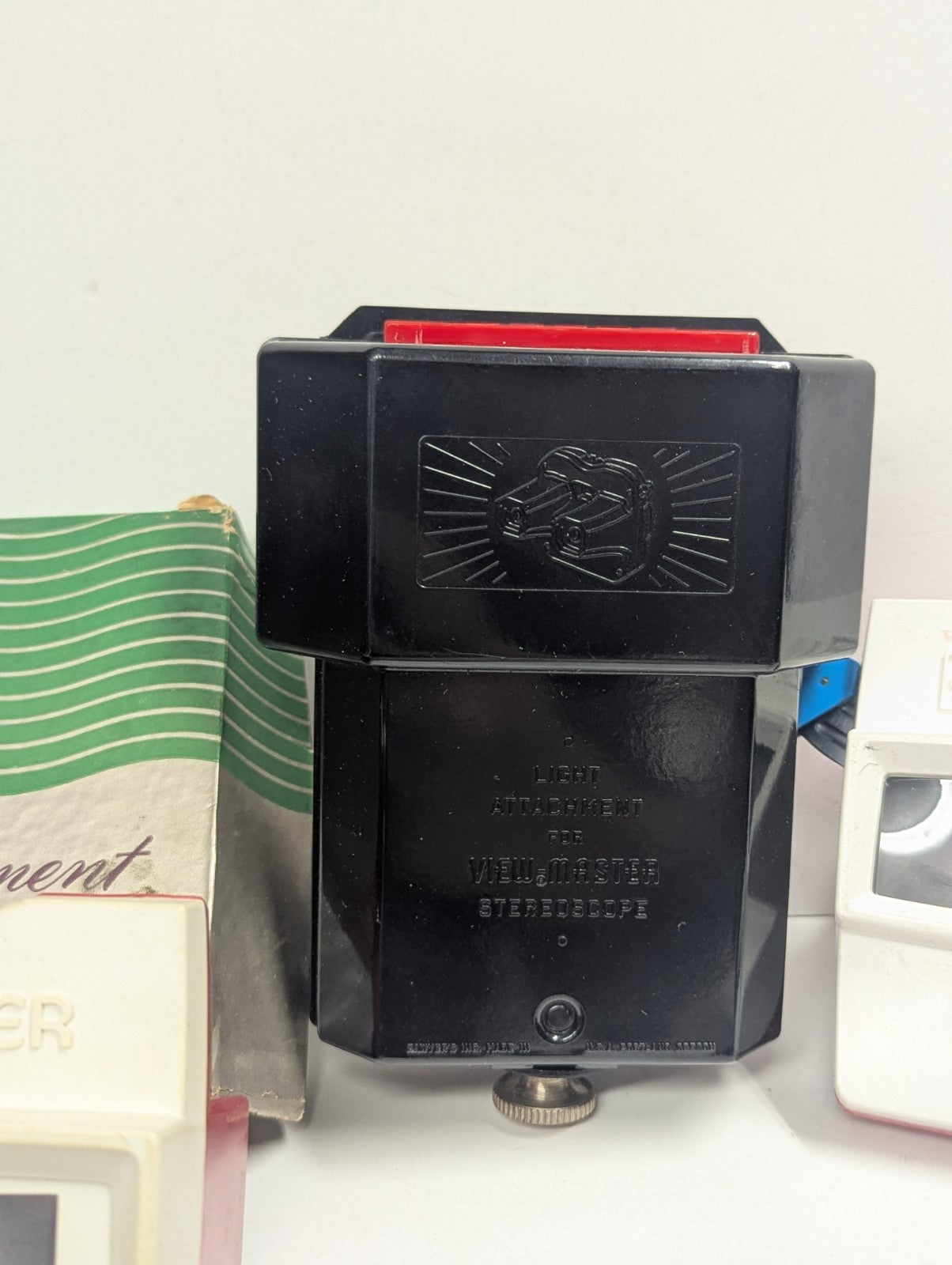 Vintage View-Master Fun Pack & 3-D BAKELITE VIEWER w/t Many Slides Original Box