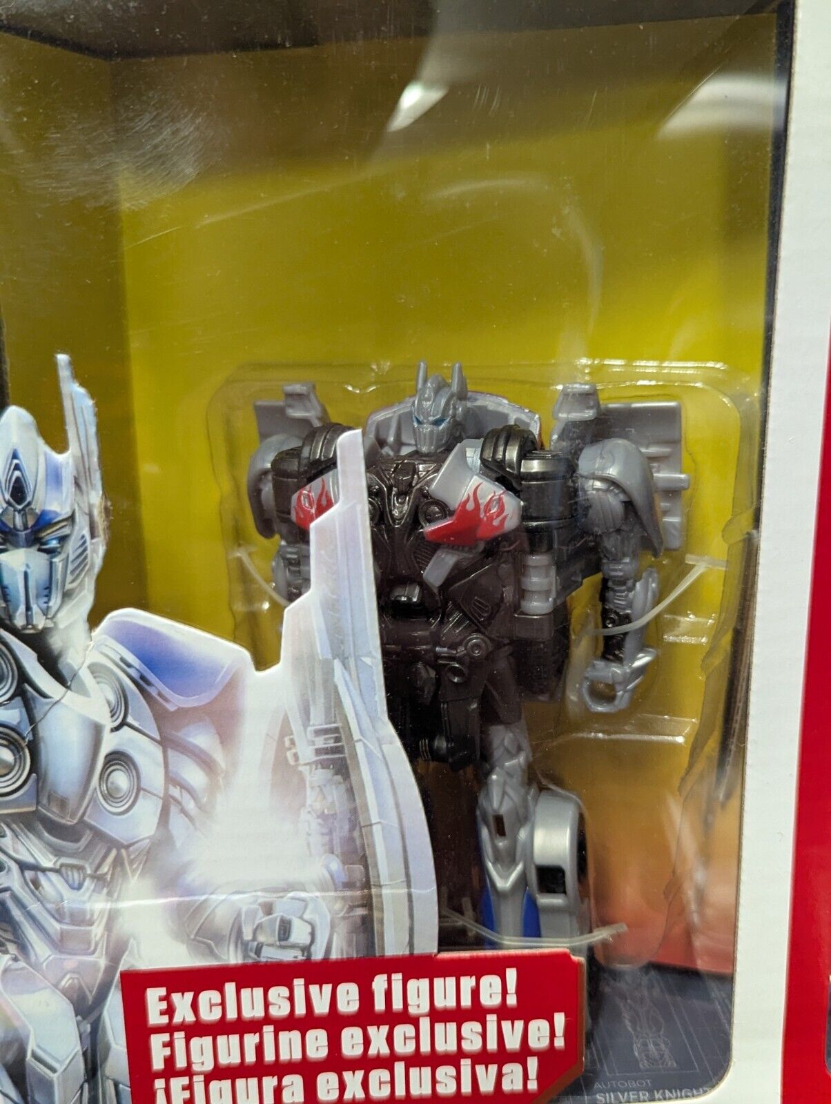 2014 Transformers Age Of Extinction 1-STEP Collection Silver Knight Optimus NEW