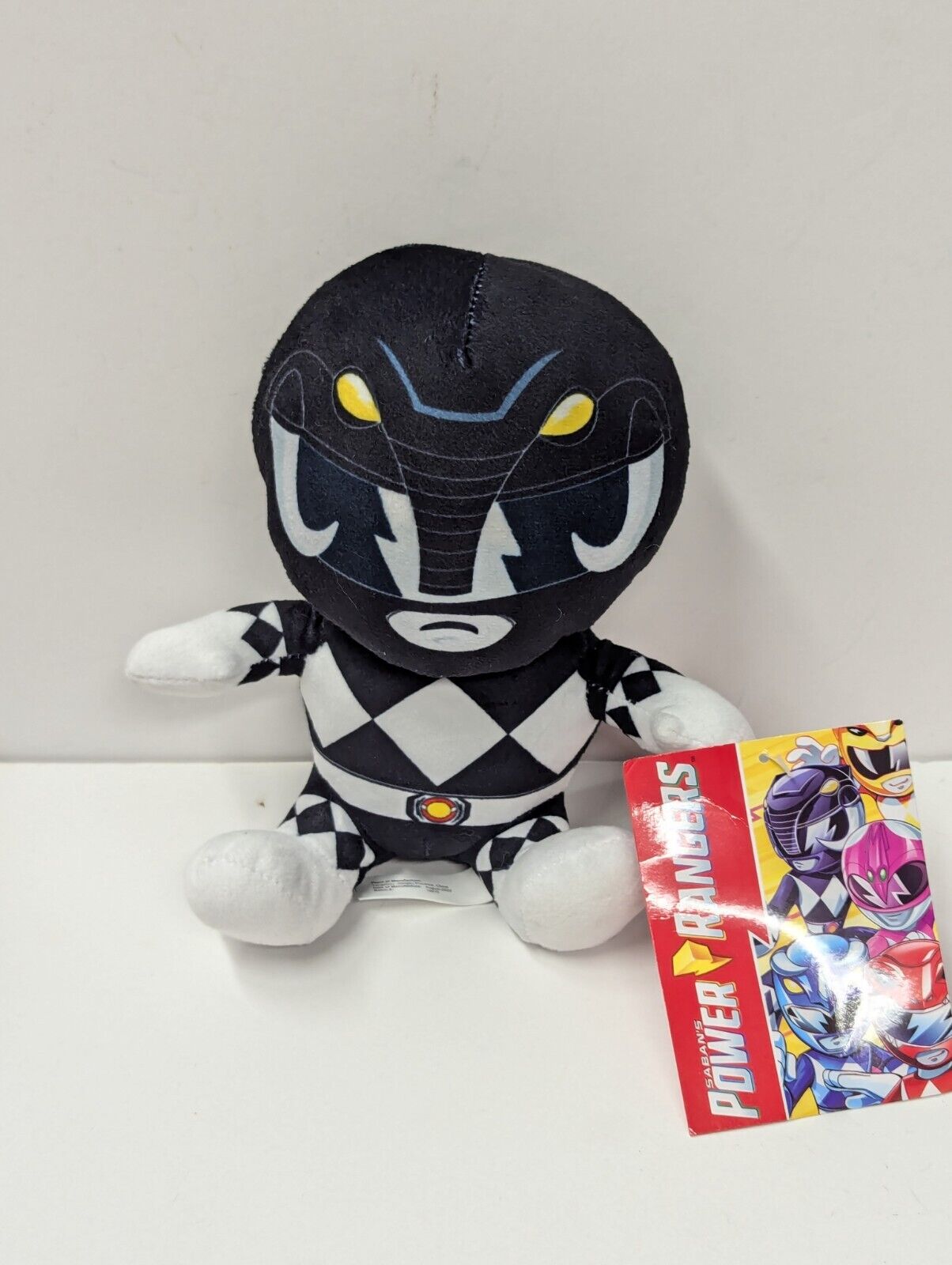 Mighty Morphin Power Rangers Black Ranger 8” Plush New