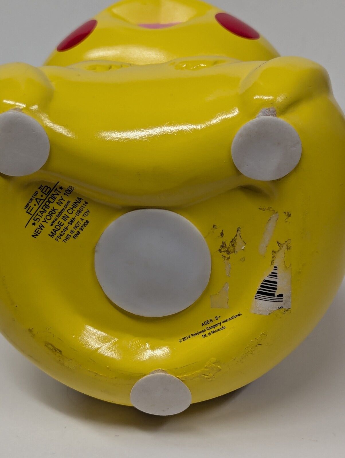 2014 9" Pokemon Pikachu Ceramic Piggy Bank Nintendo & Starpoint