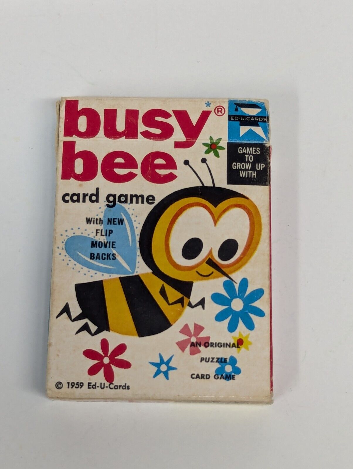 1959 Busy Bee Original Puzzle Card Game with Original Box