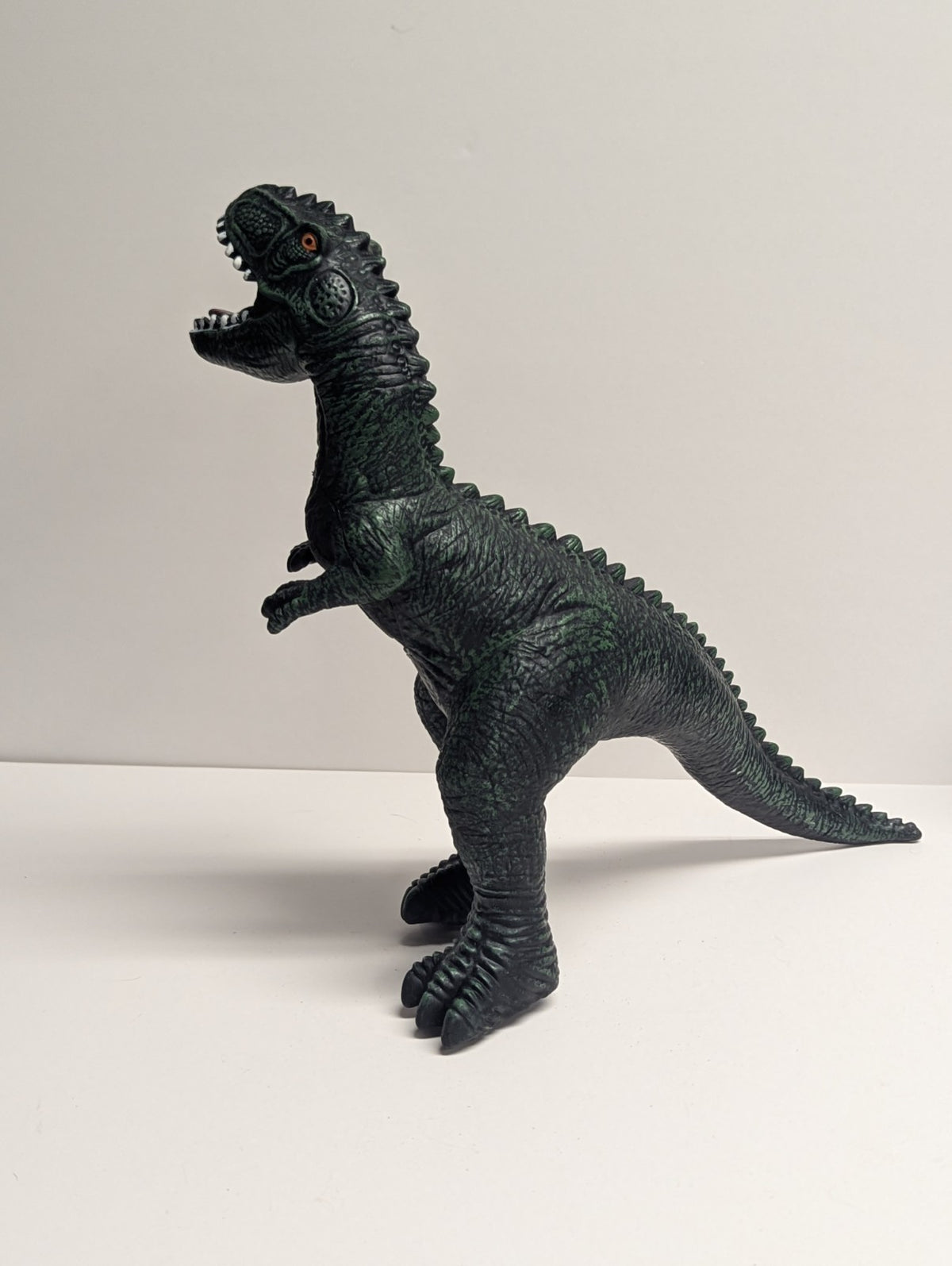 Vintage Style T-Rex Dinosaur Toy 10" Foam Filled Soft Rubber Monster Unlicensed 