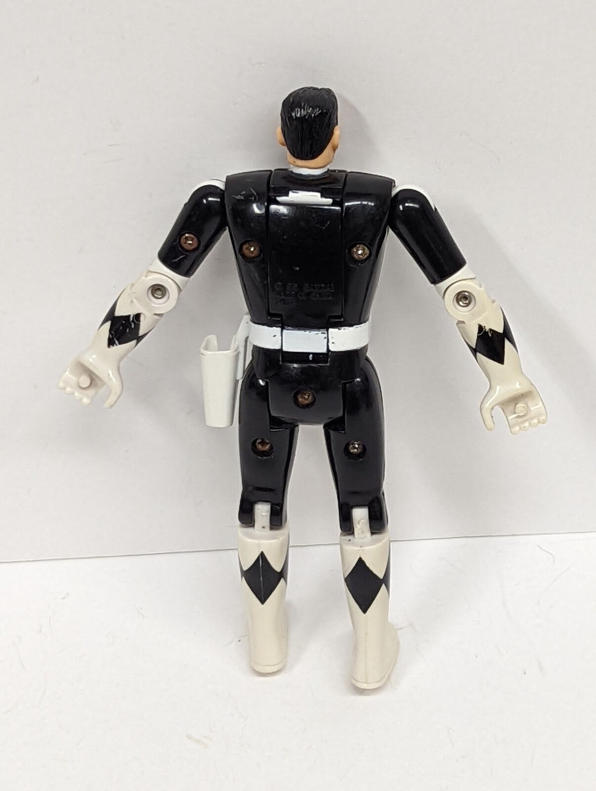 Power Rangers Mighty Morphin Series 2 Black Ranger Adam Flip head USED