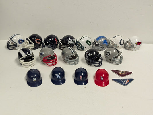 Lot of NFL HELMETS 2" Gumball Machine Style & Flick Football Redskins  Seahawks