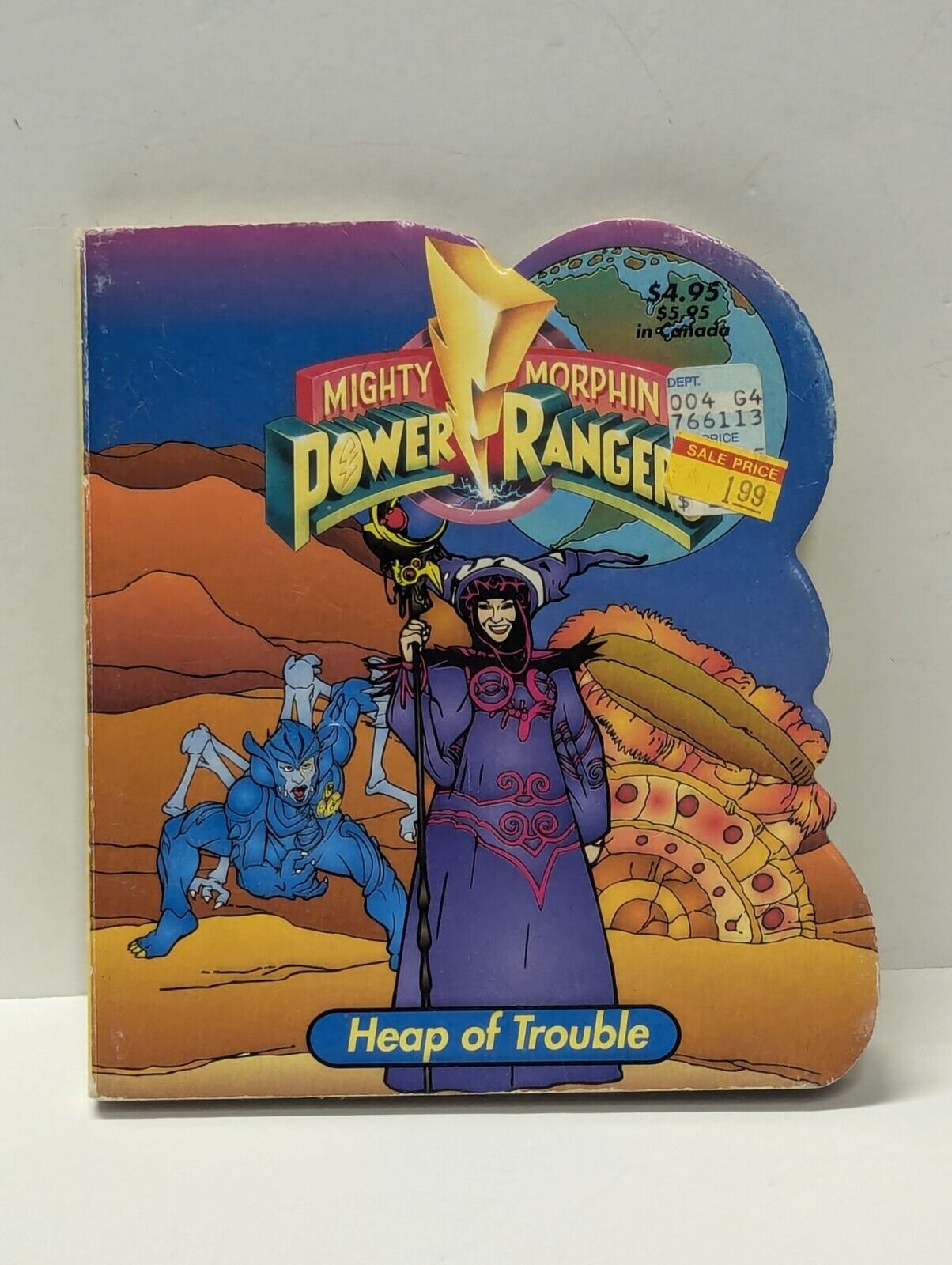 Heap of Trouble (Mighty Morphin Power Rangers Shaped Board Book) 1994 Rita Repul