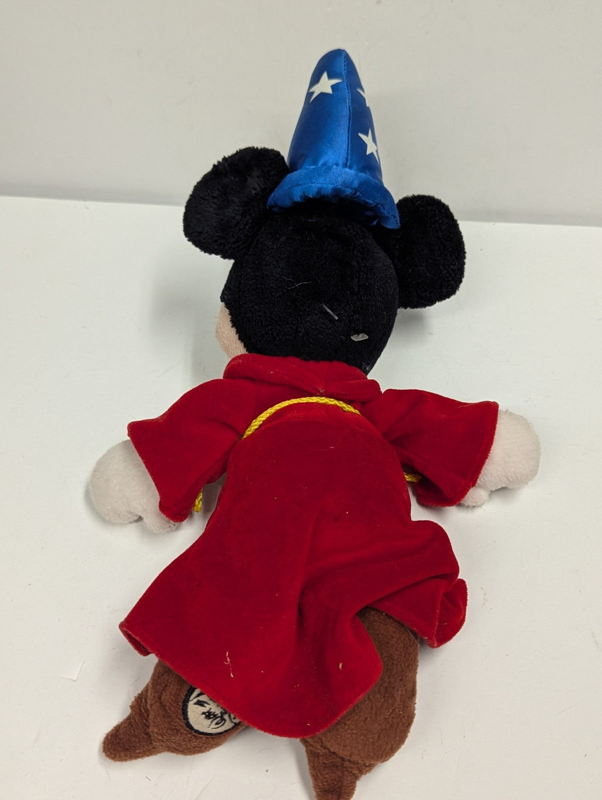 Mickey Mouse Fantasia Sorcerer Plush Walt Disney World Store Stamped Foot