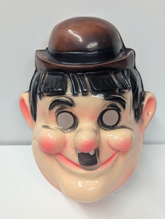 Vintage Laurel and Hardy Halloween Mask Cesar 1980s Oliver Hardy  Comedy B