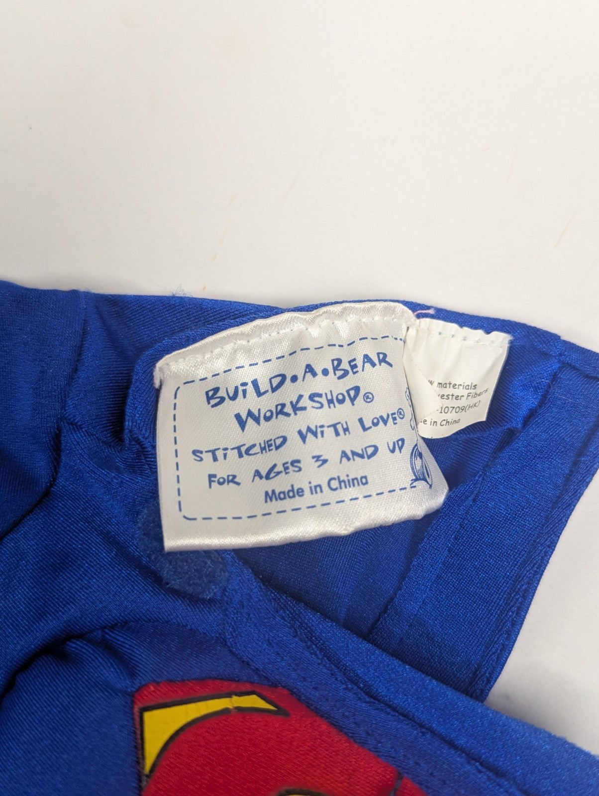 Build a Bear Superman Outfit Muscle Clothing Suit Superhero Costume Halloween