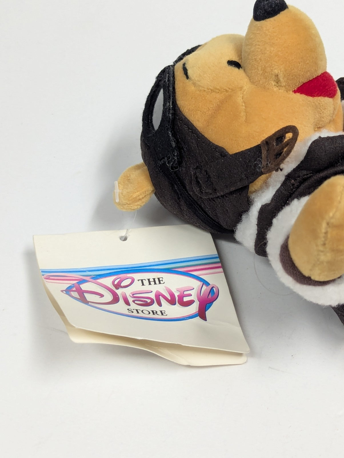 Disney Store Pilot Aviator Winnie The Pooh Mini Bean Bag 8" Plush Vintage w/ tag
