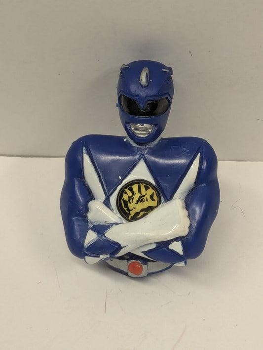Vtg 1993 Mighty Morphin Power Rangers Blue Collectors Topper