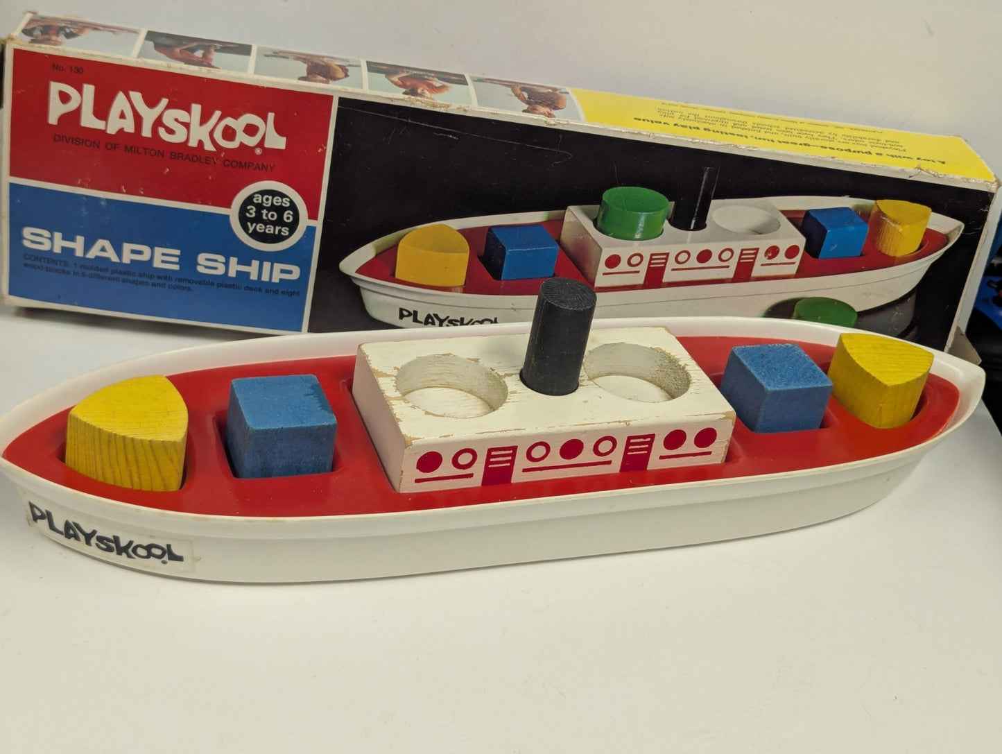 1970 Vintage Playskool Shape Ship Learning Toy Ages 3 to 6  AS IS
