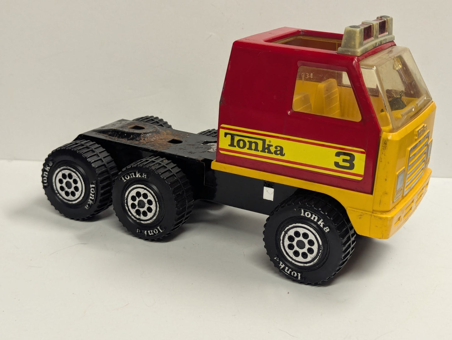 Tonka 1978 Vintage Red Fire Ladder Truck Cab Metal Pressed Steel 53125 Firetruck