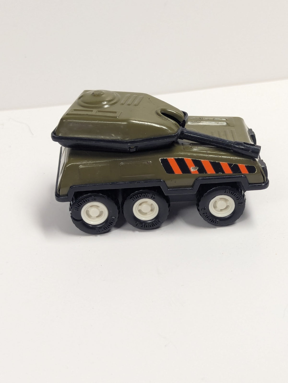 Buddy L Green Army Tank HQ 4929 Pressed Steel Japan Vintage Collectible Toy Tank