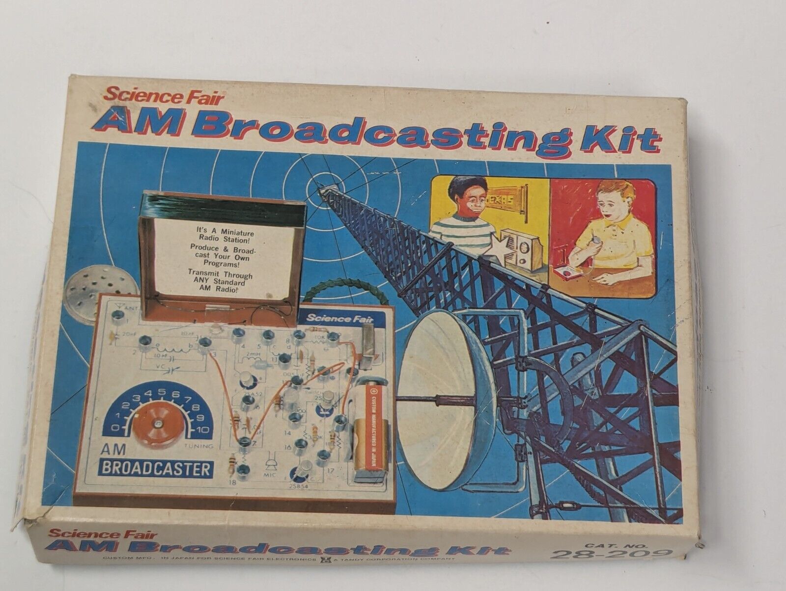 Rare Vintage Tandy Science Fair AM Broadcasting Kit CAT No. 28-209