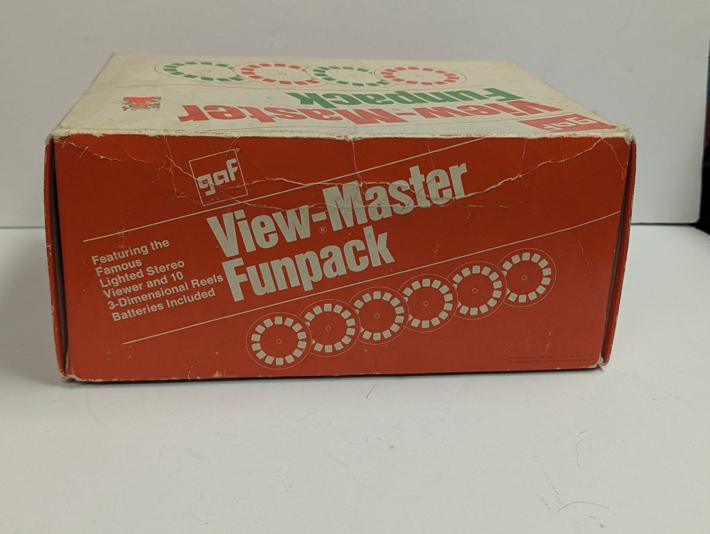 Vintage View-Master Fun Pack & 3-D BAKELITE VIEWER w/t Many Slides Original Box