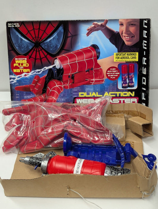 Spider-Man Dual Action Web Blaster Toy Biz 2001 Opened