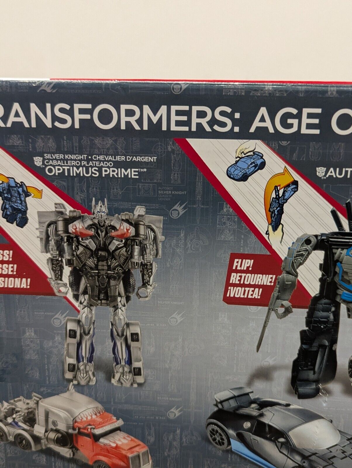 2014 Transformers Age Of Extinction 1-STEP Collection Silver Knight Optimus NEW