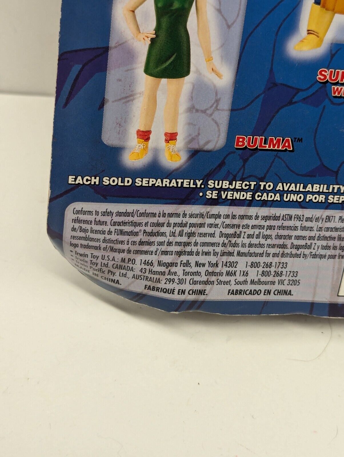 Dragon Ball Z - Irwin - Supreme Kai With Kibito 2002 - Maijin Buu Saga  NEW