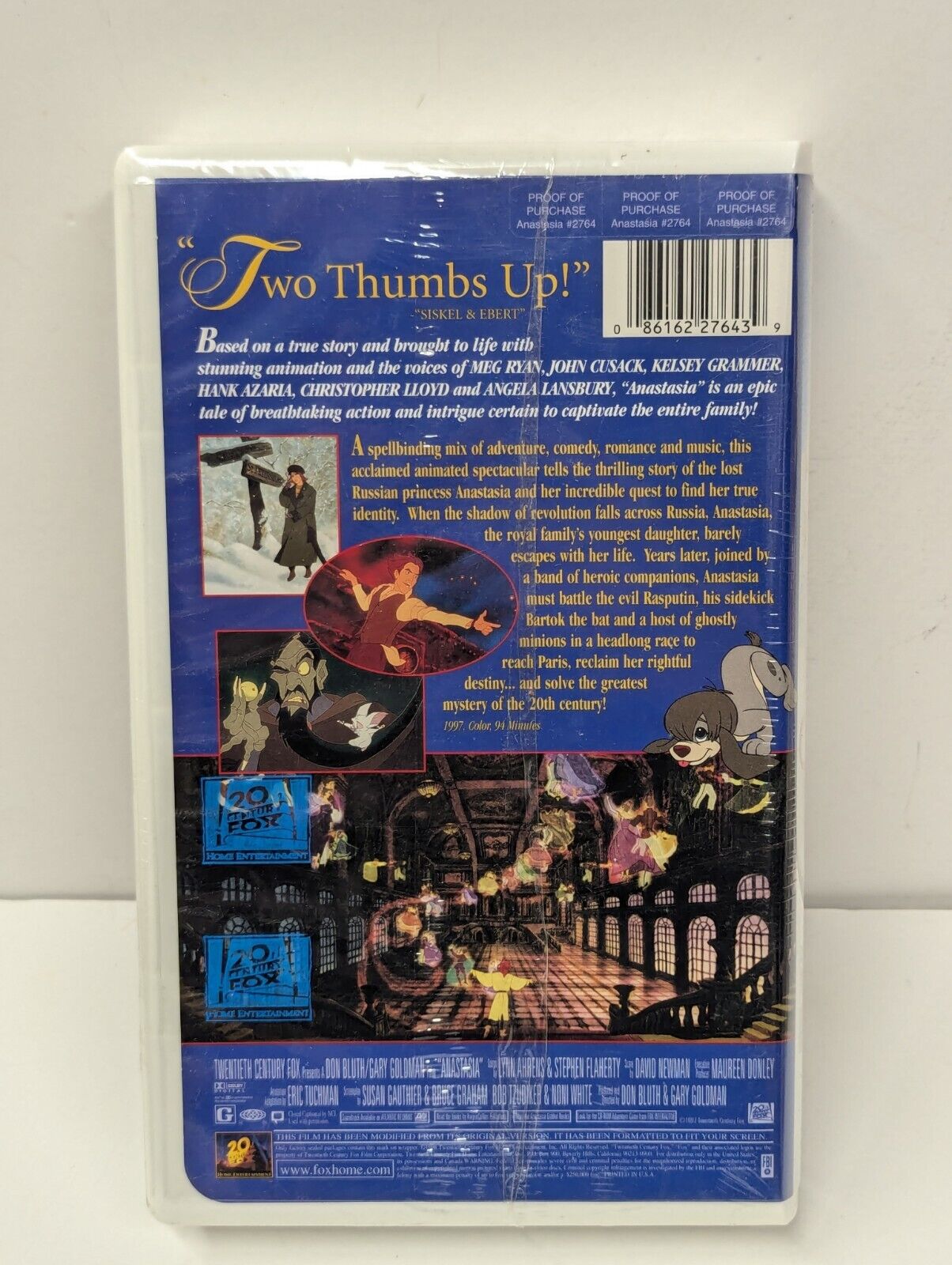 Anastasia (VHS, 1998) BRAND NEW SEALED