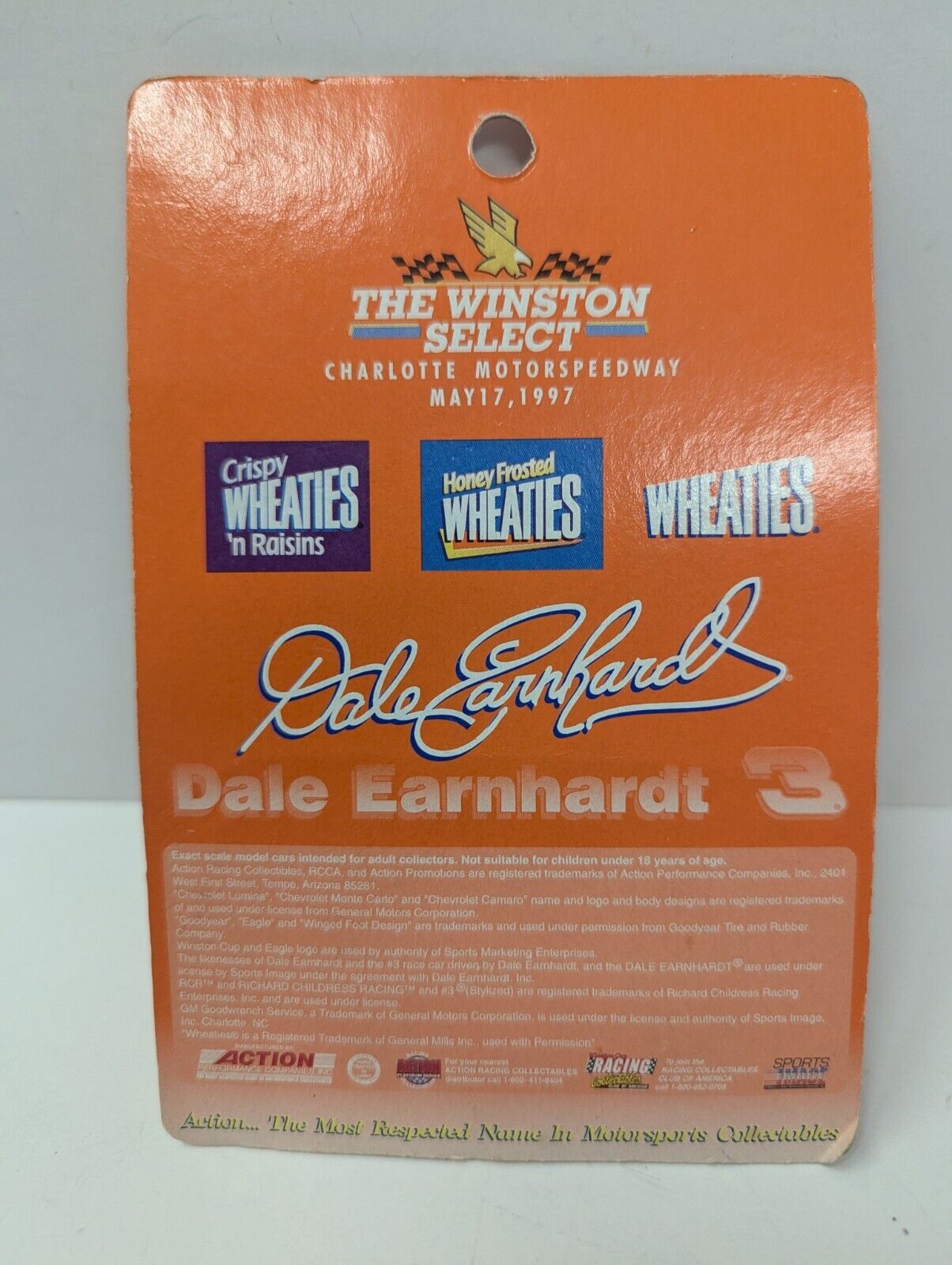 Dale Earnhardt #3 Goodwrench Wheaties 1997 Monte Carlo 1/64 Limited Edition 