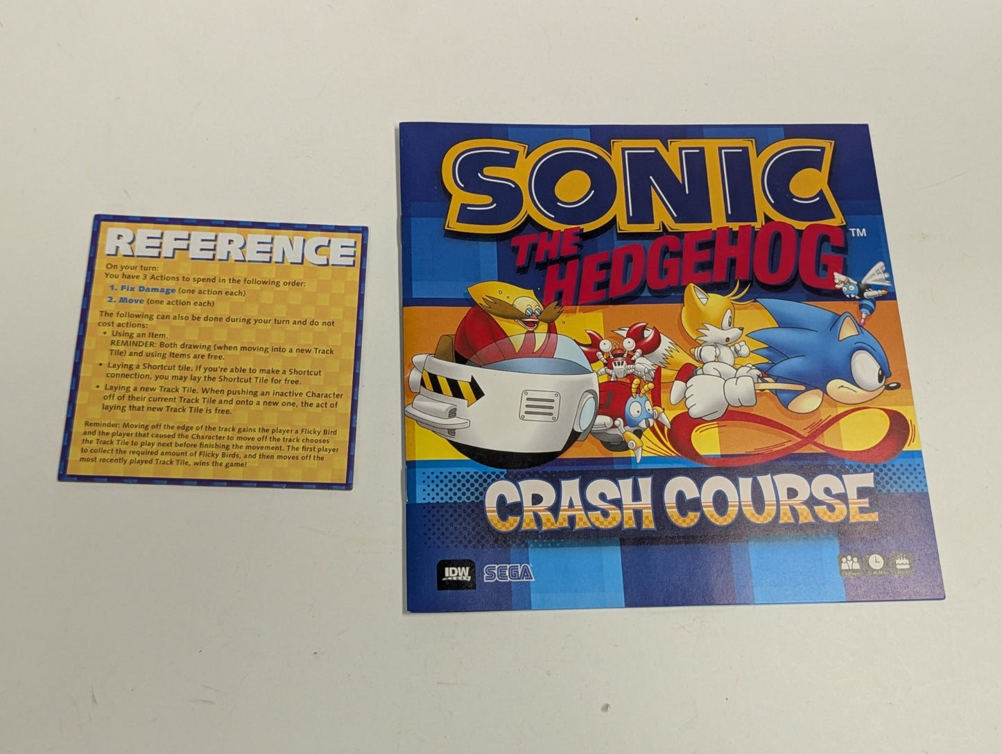 Sonic the Hedgehog Crash Course Racing Board Game Sega IDW Games 100% Complete