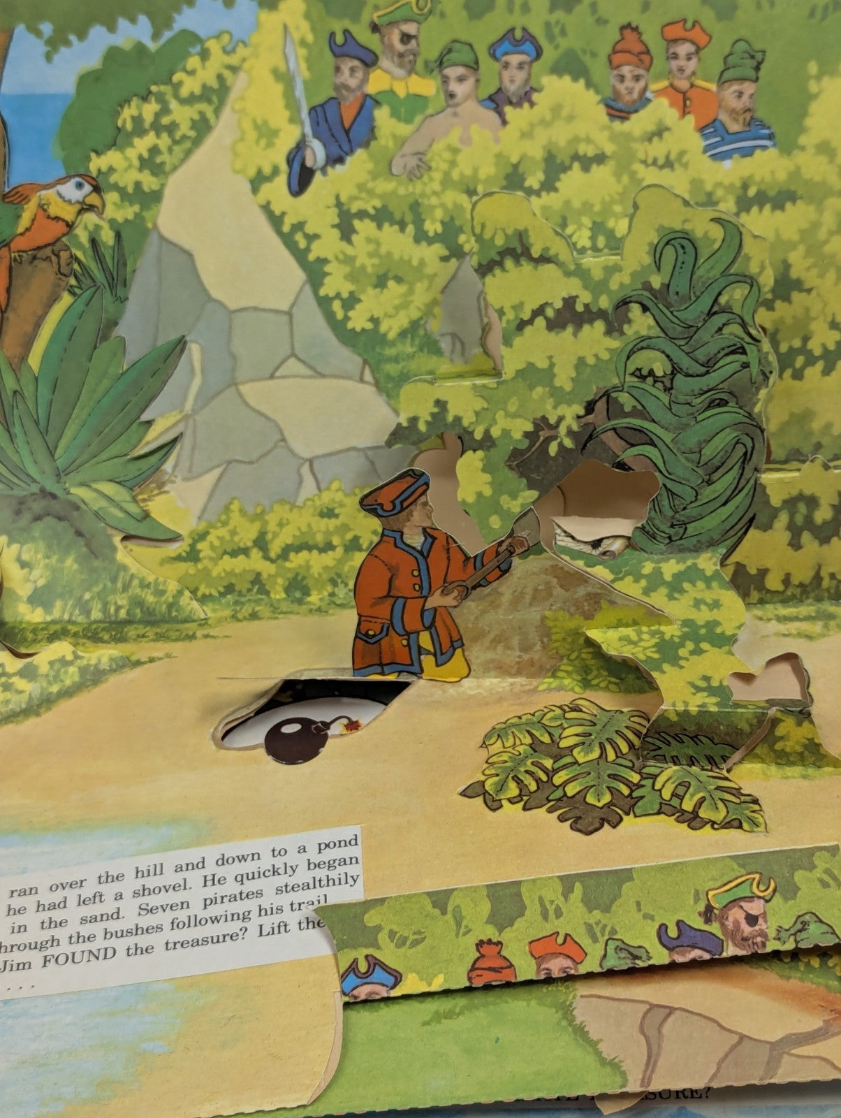 Vintage 1969 PURNELL Pirate Treasure A Novelty Pop Up Book Popup