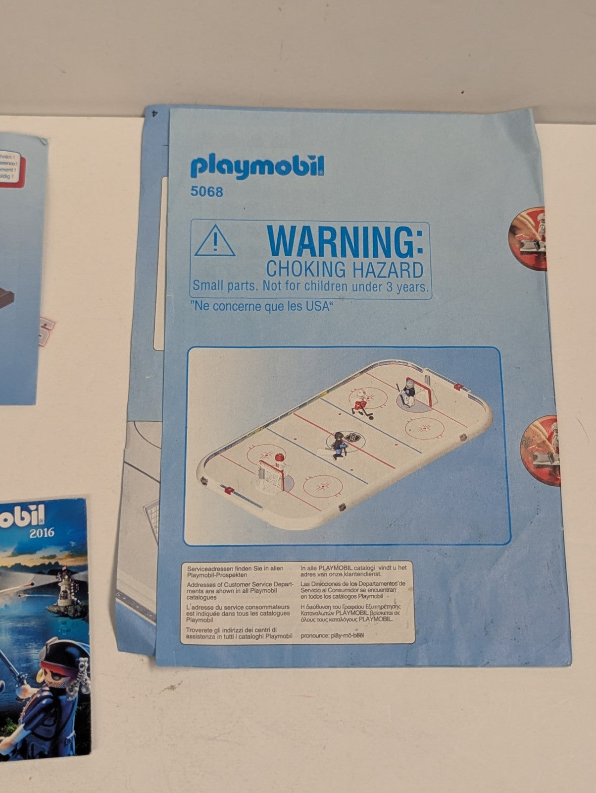 Playmobil Set 5068 NHL Hockey Rink with Players & Accessories See Pictures