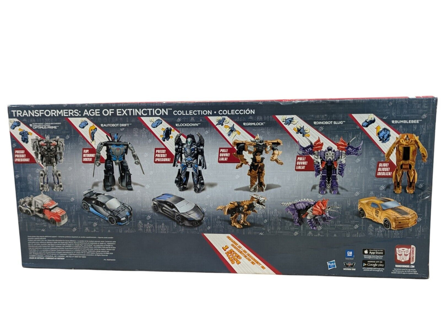 2014 Transformers Age Of Extinction 1-STEP Collection Silver Knight Optimus NEW