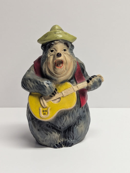Vintage 1970's  Walt Disney's Big Al Country Bear Jamboree Ceramic Coin Bank